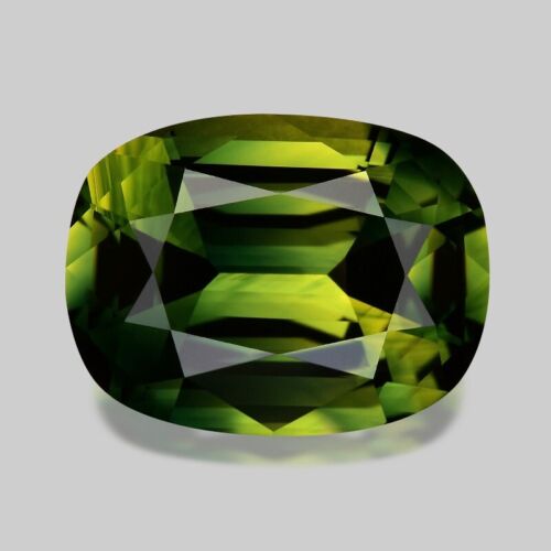 5.11cts CERTIFIED MASTER CUSHION CUT NATURAL YELLOWISH GREEN SAPPHIRE WATCH VIDE - Picture 1 of 2