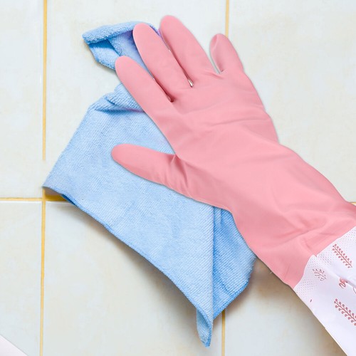 2 Pair Fleece -Reinigungshandschuhe Spülhandschuhe Wiederverwendbare Zur - Bild 10 von 10