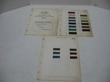 1969 Amc Javelin Rebel Original Dupont 2 Page Paint Color Chip Chart