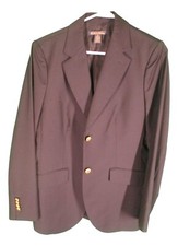 Brooks Brothers Womens Navy 2 Btn Loro Piana Blazer 12