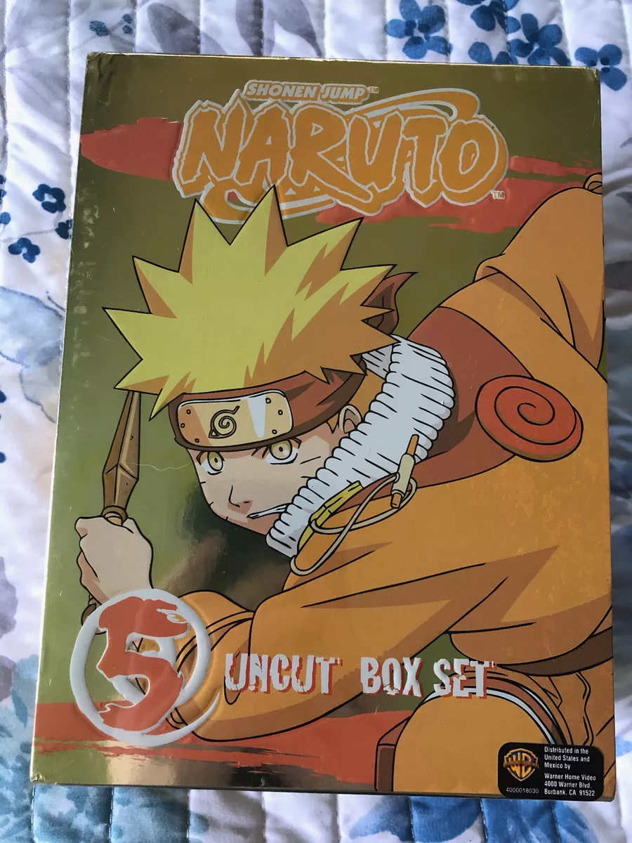 Naruto Shippuden Vol.2 - Box Com 5 Dvds - Novo