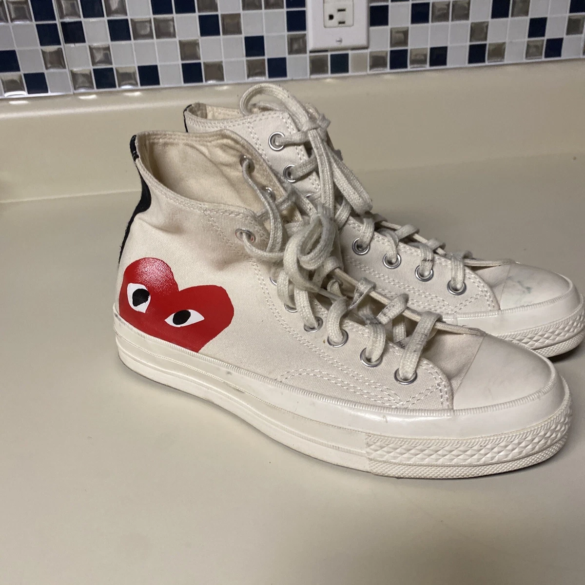 Afsky Børnecenter mikrocomputer x Converse Chuck Taylor - Hidden Heart High Top Sneaker - COMME DES GARCONS  PLAY | eBay