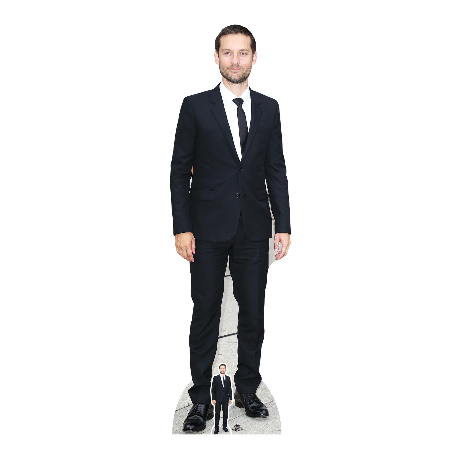 Tobey Maguire Black Suit Lifesize Cardboard Cutout / Standee with FREE Mini
