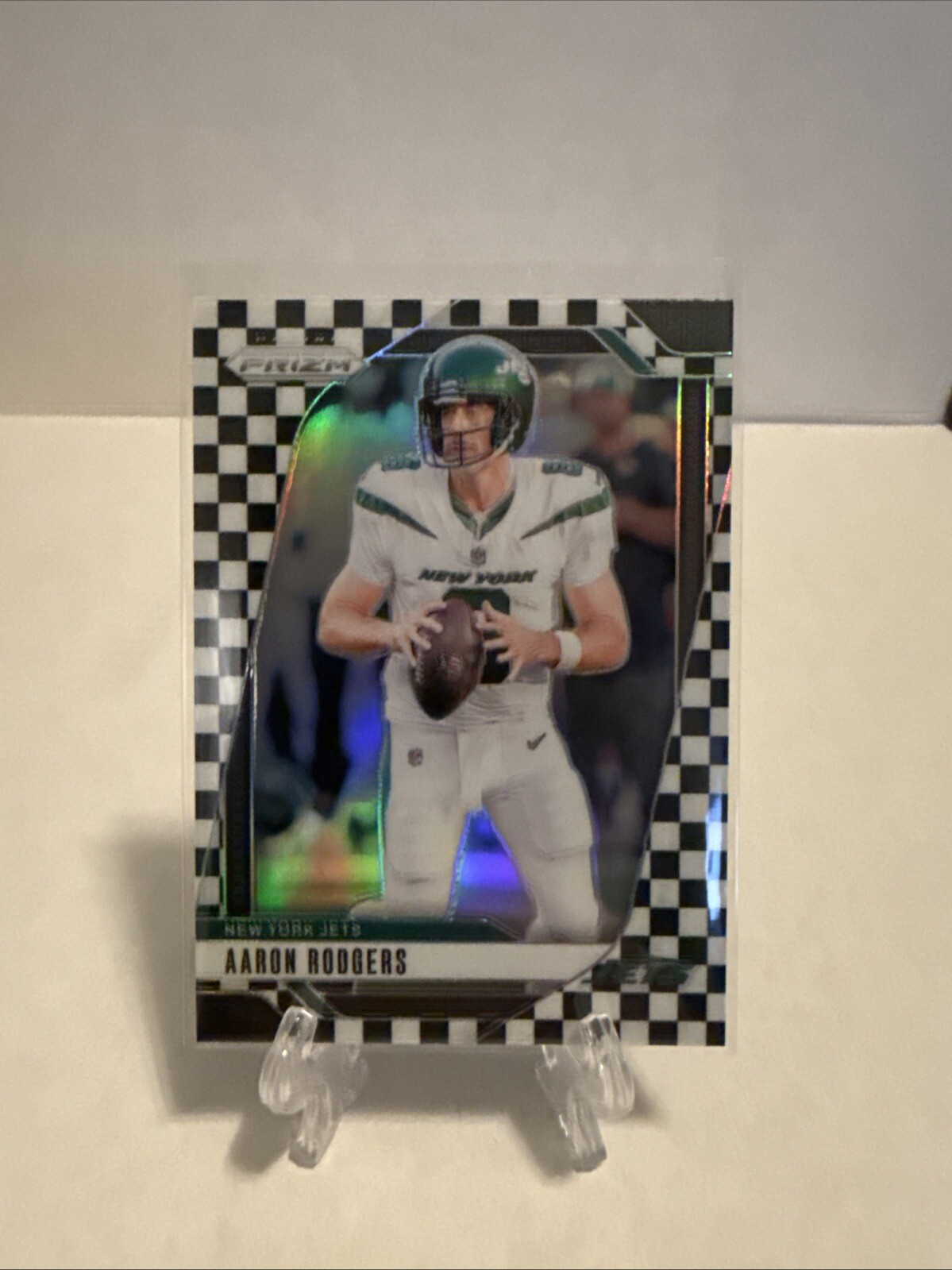 2024 PRIZM FOOTBALL Aaron Rodgers #222  BLACK & WHITE CHECKERBOARD  SSP