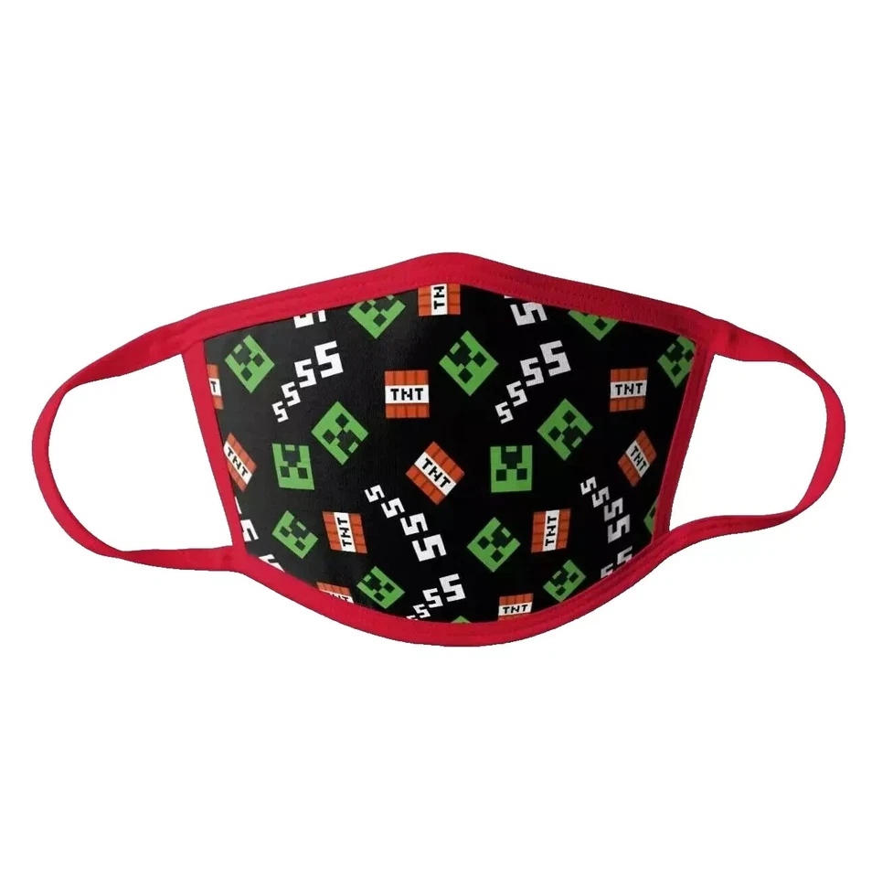 Minecraft Gesichtsmaske 3er Pack Größe Small Creeper TNT Mojang 2024 Videospiel - Bild 3 von 4