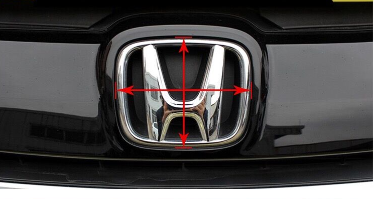 Red JDM Front Emblem Badge For 2004-2005 Civic Type R EP3 Facelift – Glossy, Adhesive-Back, OEM Style