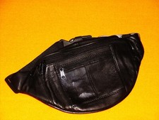 New Black Leather Belt Bag!