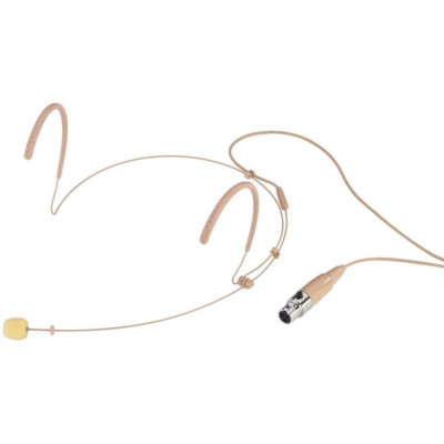 Monacor HSE-130/SK Headset Mikrofon Mic Mini XLR Beige
