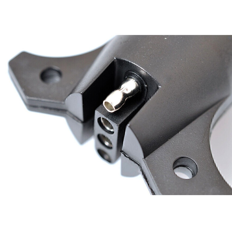 RV 7 Way Round to 4 Pin Flat Trailer Light Adapter Plug Connector Boat