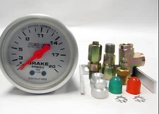 OBX Silver Bullet Racing Sport Meter Brake Pressure Gauge