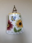 Floral White Wall Pocket Indoor Planter