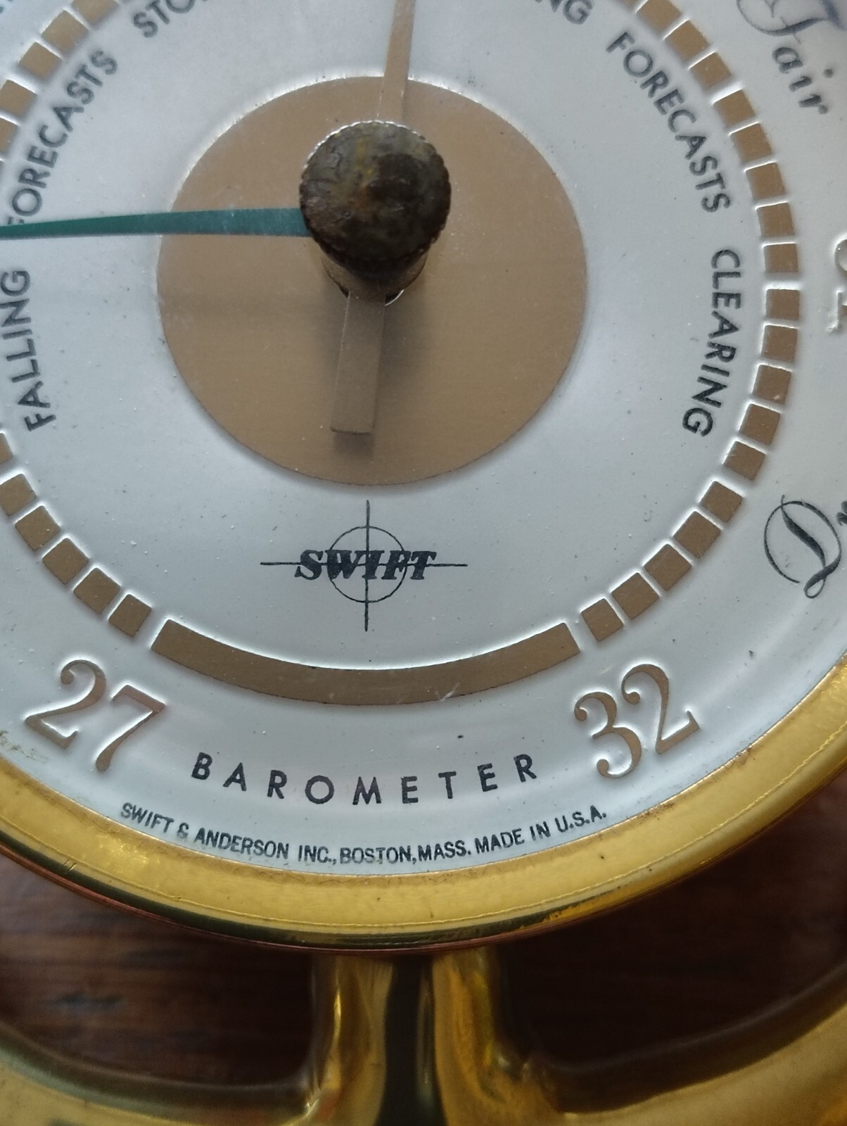 Vintage Swift & Anderson Barometer, Swift Instruments Inc. Boston Mass