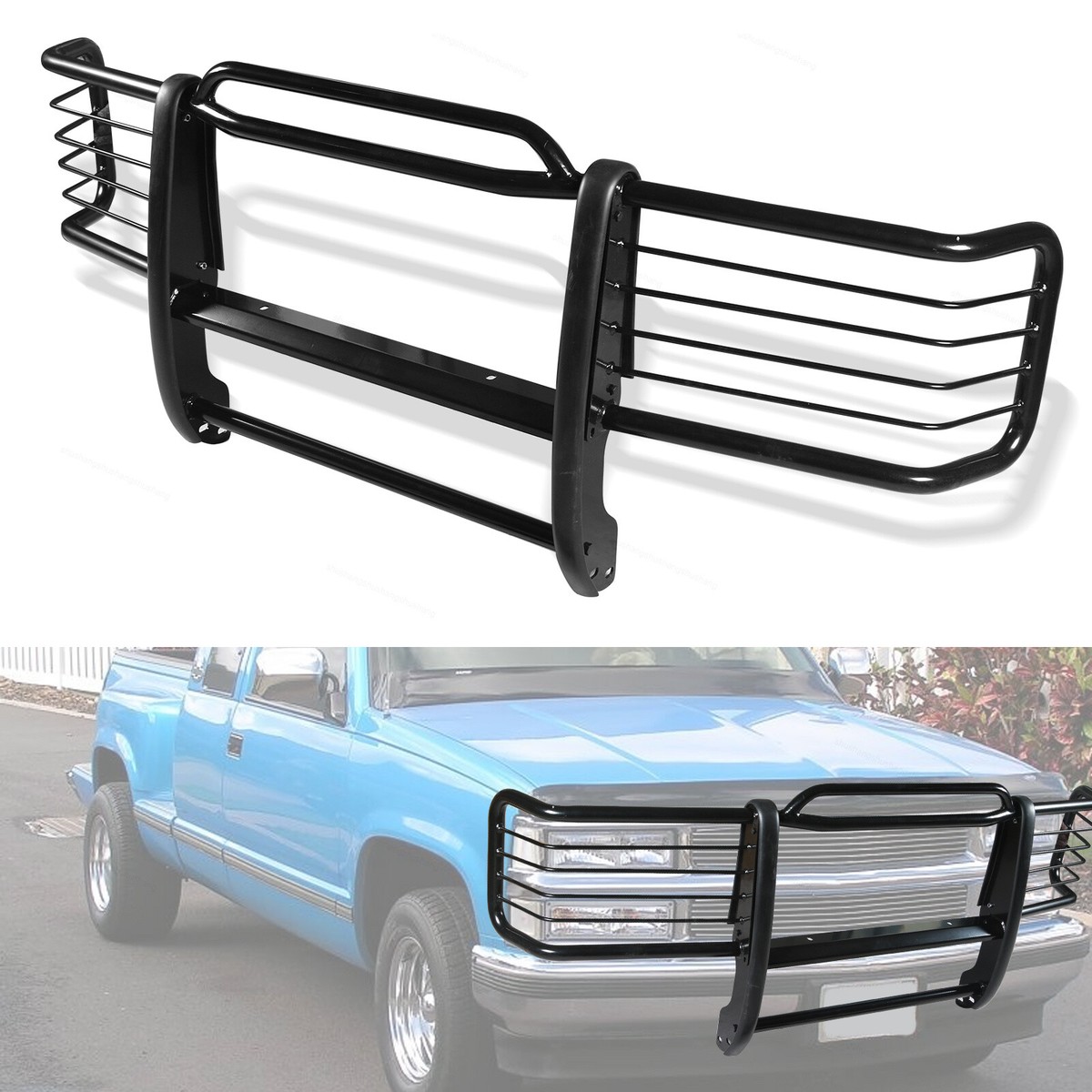 Steel Grille Grill Brush Guard For 1988-1998 Chevrolet Silverado 