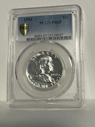 1953 Proof Franklin Half Dollar - PCGS PR 65