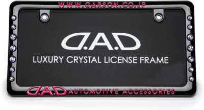 DAD GARSON Crystal License Frame II Front Model [Black/White 