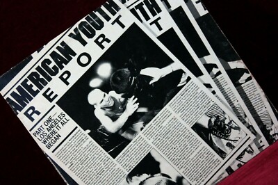 * VINTAGE AMERICAN YOUTH REPORT HARDCORE PUNK OLD SCHOOL RECORD ALBUM 1982 *