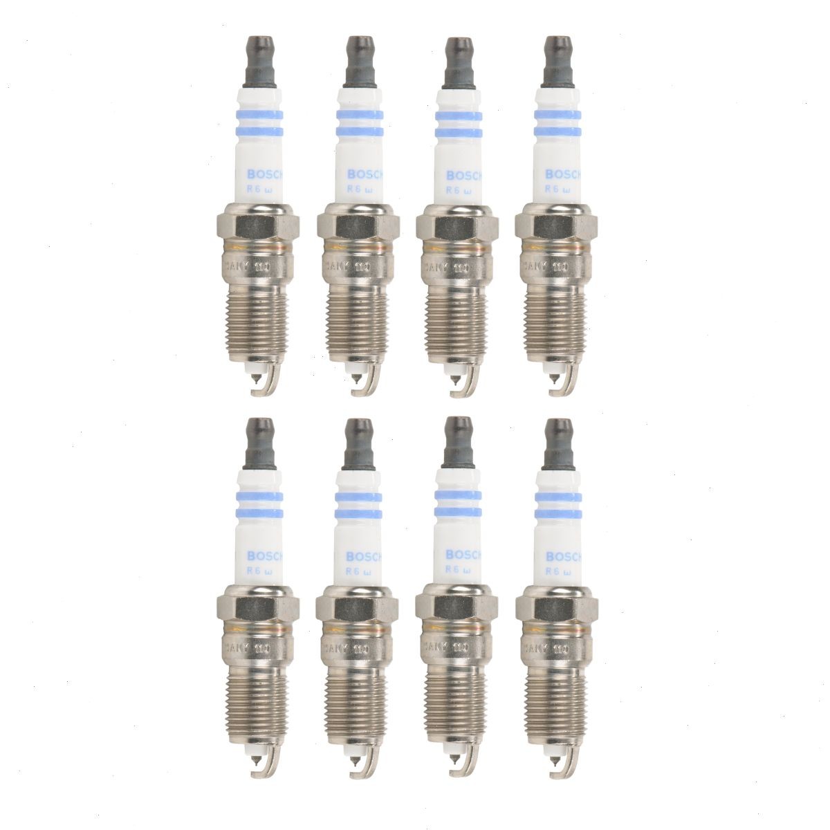 8 pc Bosch Platinum Spark Plugs for 2001-2006 GMC Sierra 1500 HD 6.0L V8 no