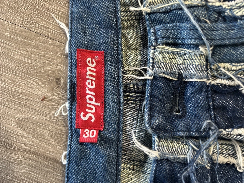 Zapatos cuadrados azules deshilachados Supreme talla 30 Foto 4 de 4