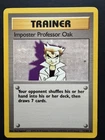 Pokémon Imposter Professor Oak 73/102 Trainer Base Set Rare WOTC Vintage LP