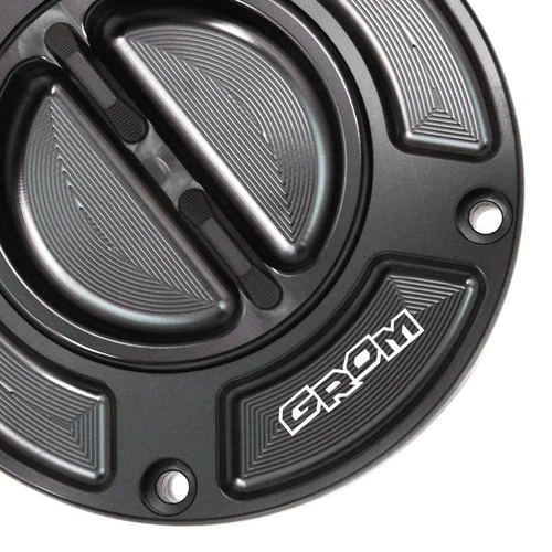 CNC Black Gas Fuel Tank Cap For Honda Grom 125 2016-2025 24 23 22 21 20 19 18 17