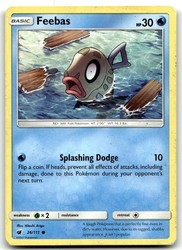 Feebas 26/111 Common Crimson Invasion Pokemon