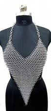 Chainmail Bra Top 10 mm Aluminium Butted Chainmail Top Women's Cosplay Costume