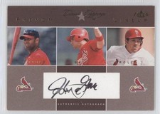 2004 Fleer Classic Clippings Gold 49/50 John Gall Albert Pujols Auto HOF 2u3
