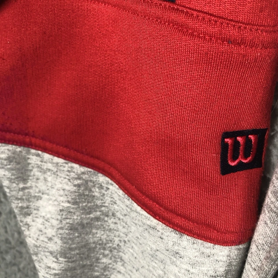 Pullover Wilson 1/4 Cremallera Talla Pequeña Blanco Bloque de Color Deportes Tenis Golf Atlético Foto 4 de 4