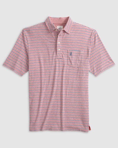 johnnie-O Original 4-Button Polo - Matthis Stripe Samba Size XL