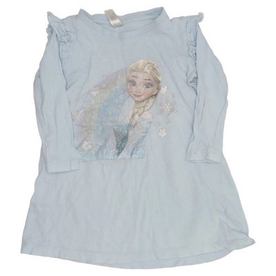Disney, Kleid, Größe: 92, Blau/Mehrfarbig, Baumwolle, Print, Mädchen #HHn