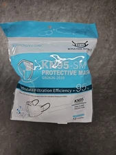 10 Pack Genuine POWECOM KN95 SM Small Children Kids Face Mask Latest GB2626-2019