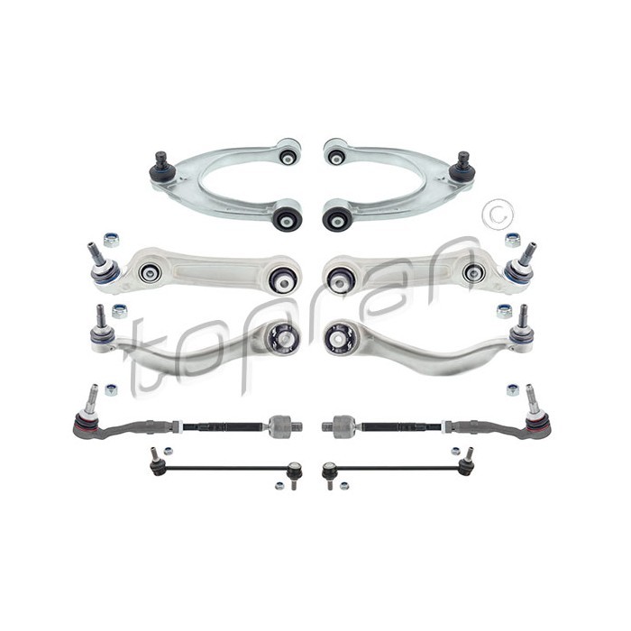 Kit de suspension BMW F10 F11 F06 triangle de train avant aluminium avec rotules et biellettes