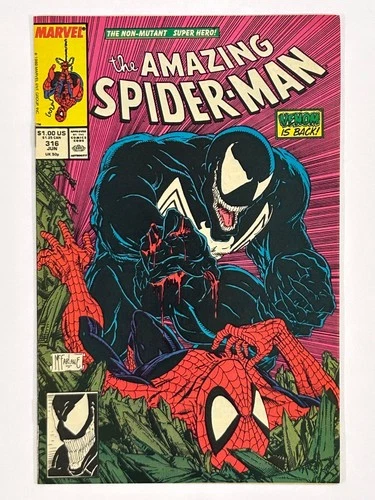 Marvel Amazing Spider-Man #316 in NM condition. 1st Venom Cover. McFarlane. 1989