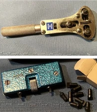 Lot 46481 WATCH CASE OPENER & CENTECH pin type 45820, pins Wrench Tool-  Both