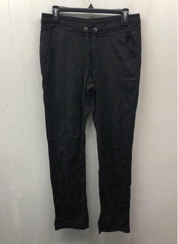 Hanes Women's Black Cotton Blend Drawstring Waist Sweatpants Joggers Sz S