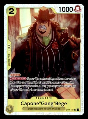 Capone''Gang''Bege (101) OP11-101 A Fist of Divine Speed One Piece Foil