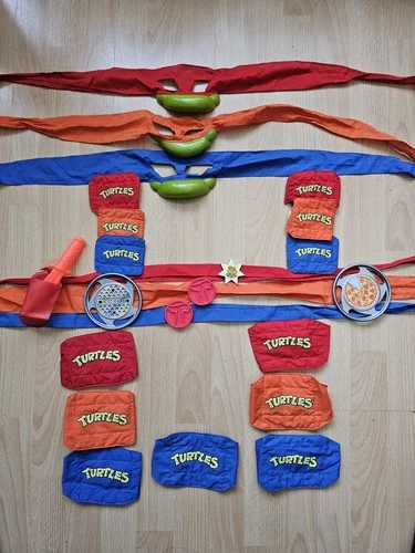 Vintage Teenage Mutant Ninja Turtles Costume 1988 Playmates Battle Fun
