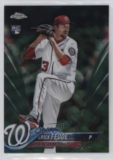 2018 Topps Chrome Green Wave Refractor 19/99 Erick Fedde #76 sy5