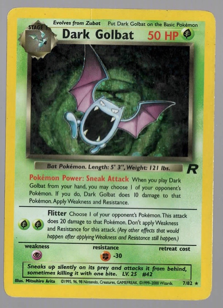 Dark Golbat 7/82 Team Rocket Holo