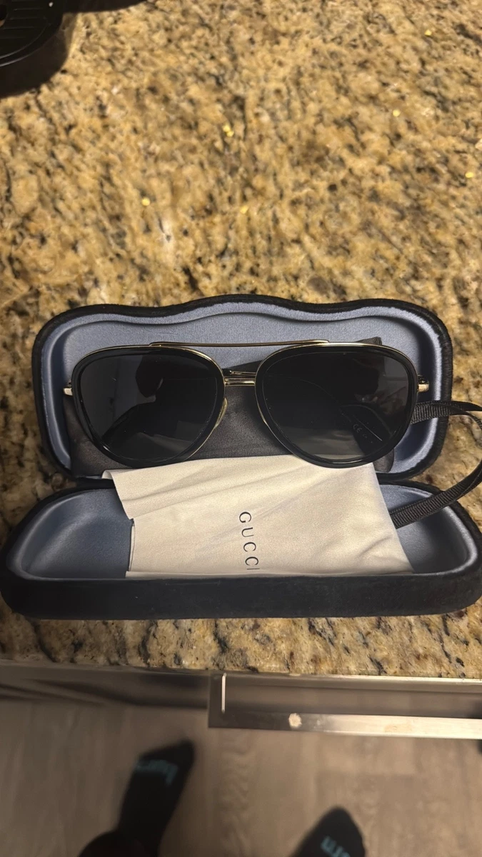 Gucci Aviator Gold Sunglasses for Women for sale | eBay