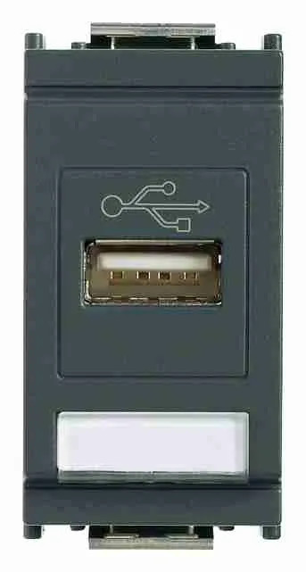 Presa USB Vimar 16368 Idea Grigio: Ricarica Smart senza Alimentatori