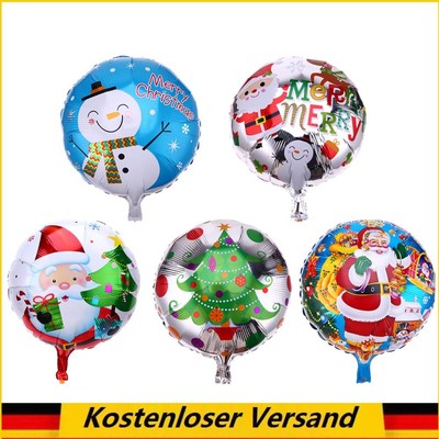 18 inch Christmas Aluminum Foil Balloon Inflatable Party Mall Xmas Decor