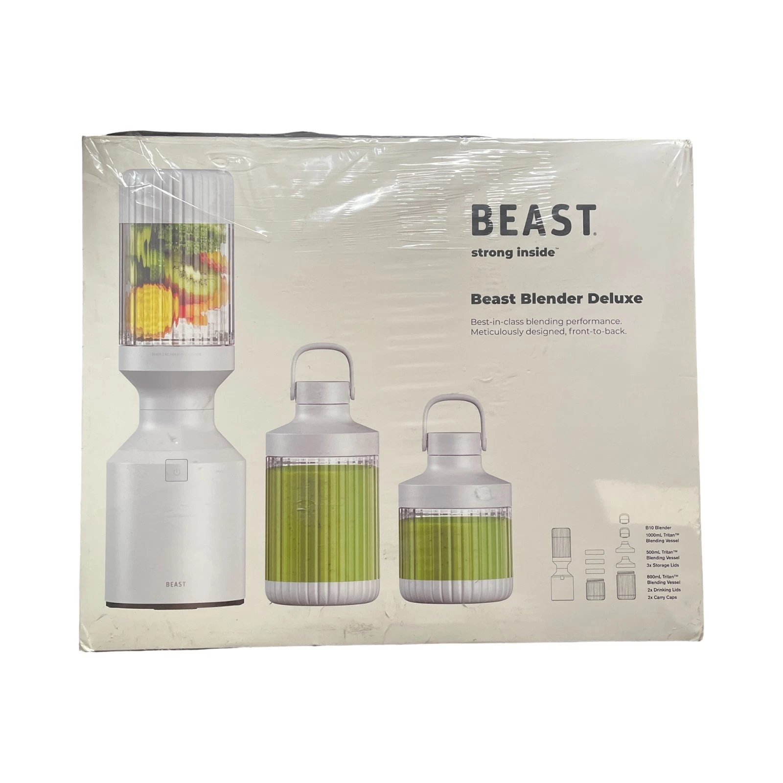 Beast Blender Deluxe 1000W Personal Countertop Smoothie & Shake Maker White
Opens in a new window or
