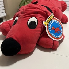 Vintage Y2K Scholastic Clifford the Big Red Dog 2002 Plush, With Tags 