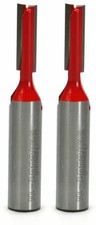 Freud 5/16" dia X 1" Double Flute Straight Bit 1/2" Shank 2-Pack, 12-106-2PK