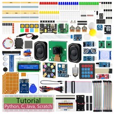 Complete Starter Kit for Raspberry Pi 5 4 B 3 500 Zero 2 W, 1170-Page Tutorial