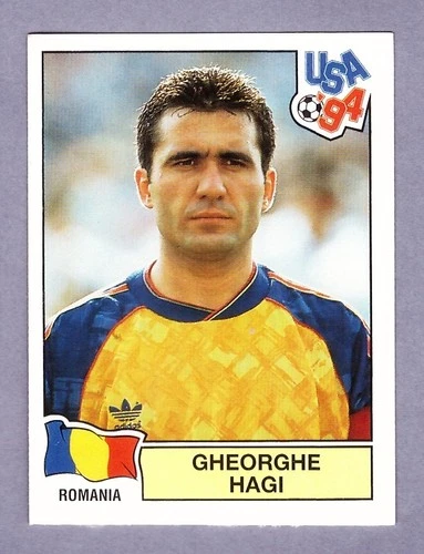 GHEORGHE HAGI Figurine Panini WC USA 94 Nuova. Sticker NEW! #85