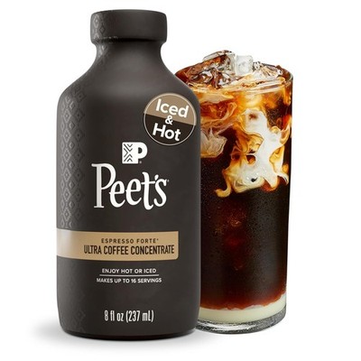 Peet's Espresso Forte Ultra Coffee Concentrate 8 fl oz Rich Bold Coffee