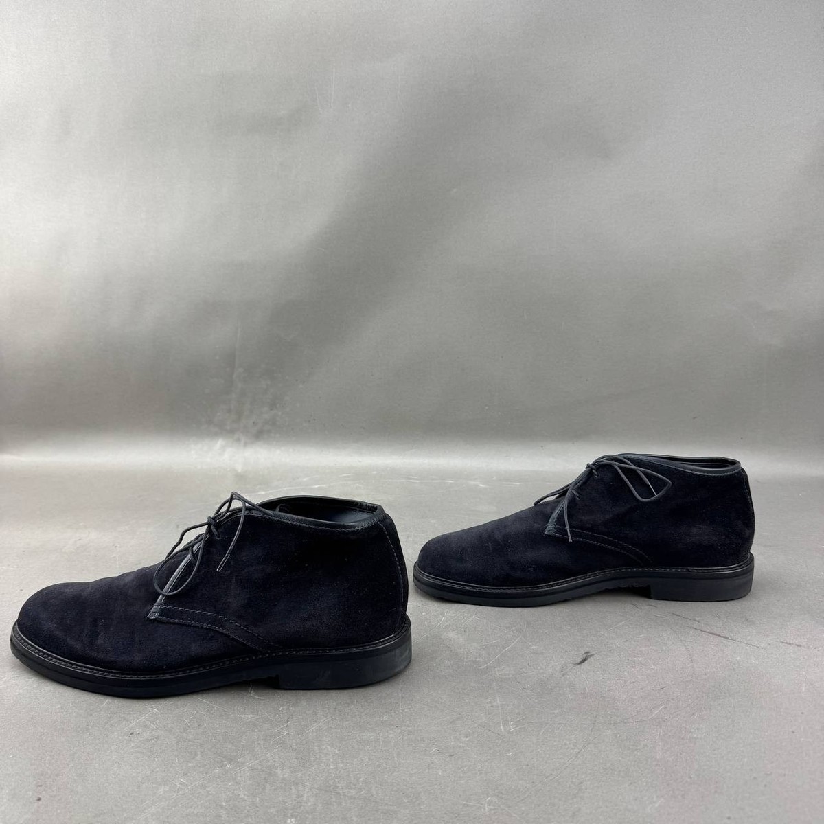 Ermenegildo Zegna Mens Black Suede Chukka Boots Size 10 | eBay