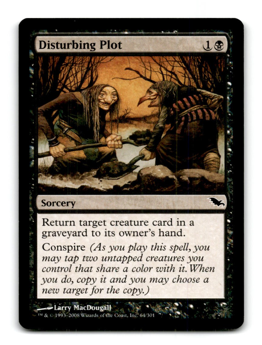 Disturbing Plot 64 Shadowmoor Magic: The Gathering ~A10-326